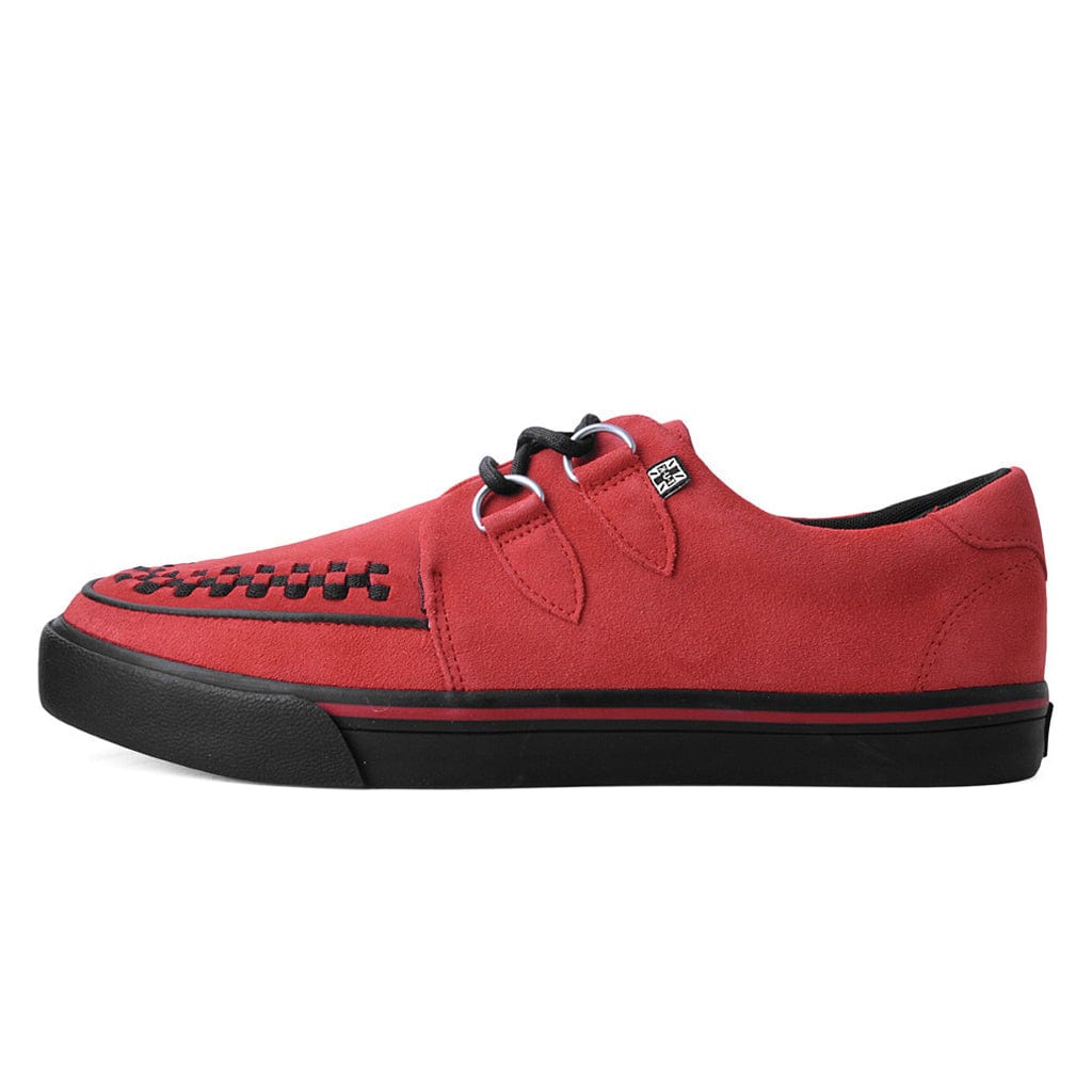 TUK Shoes Creeper Sneaker Red Suede