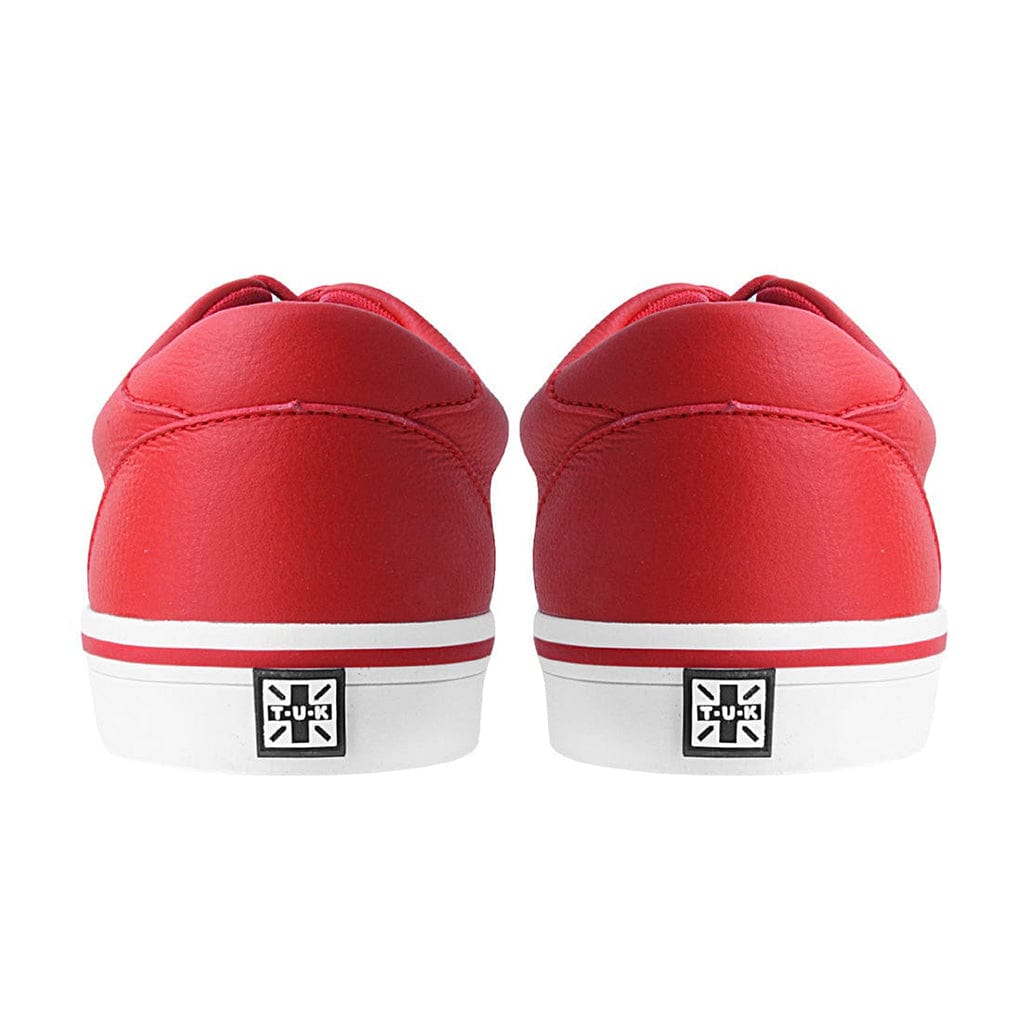 TUK Shoes Creeper Sneaker Red & White PU