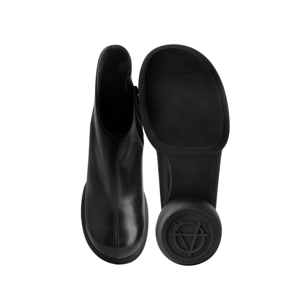 TUK Shoes Bubble Heal 2 Zip Boot Black Vegan Leather
