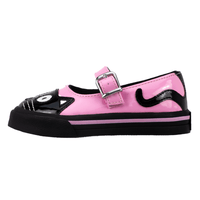 Mary Jane Kitty Toddler Sneaker Black & Pink