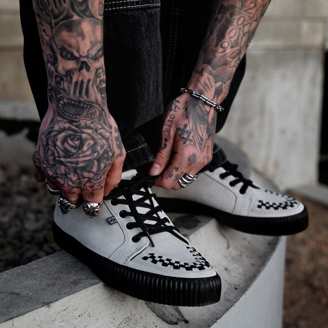 TUK Shoes Ribbed Sole Sneaker Grey Suede