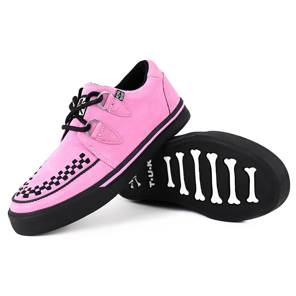 TUK Shoes Creeper Sneaker Pink Suede