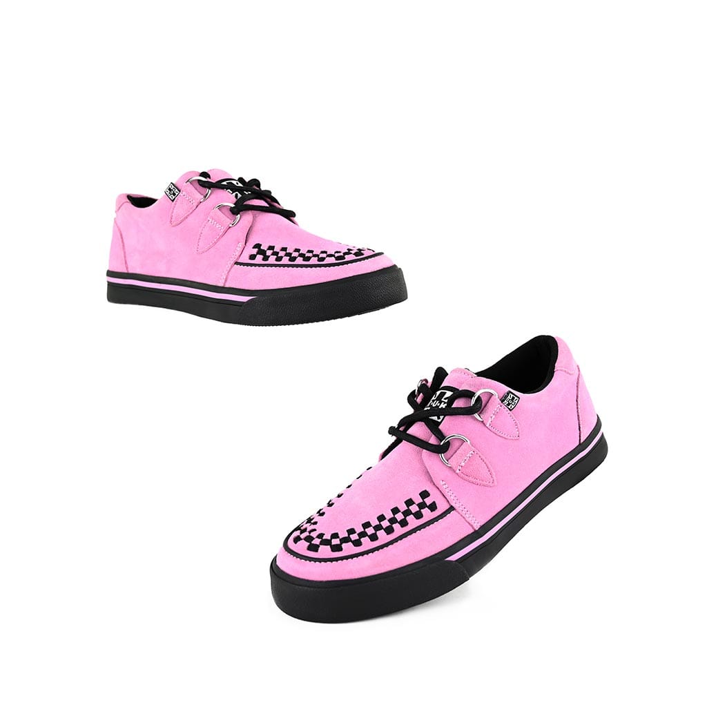 TUK Shoes Creeper Sneaker Pink Suede