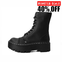 Double Decker 10-Eye Boot Black TUKskin™