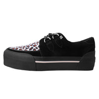 Creeper Sneaker Stacked Leopard Suede