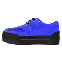 Creeper Sneaker Stacked Blue Suede