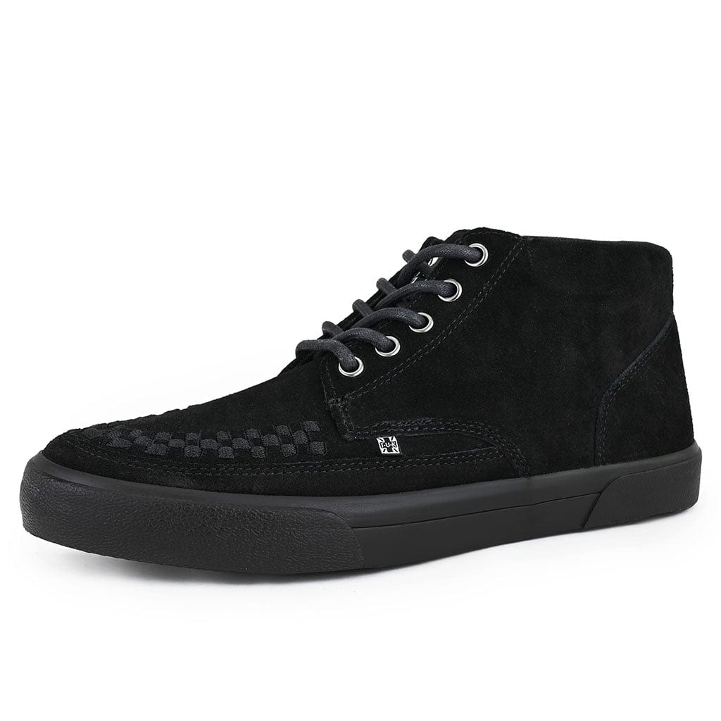 Creeper Sneaker Mid Top Black Suede – Shoes - Main Image