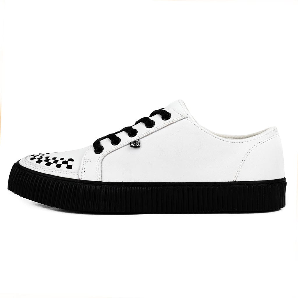 TUK Shoes Ribbed Sole Sneaker White Leather