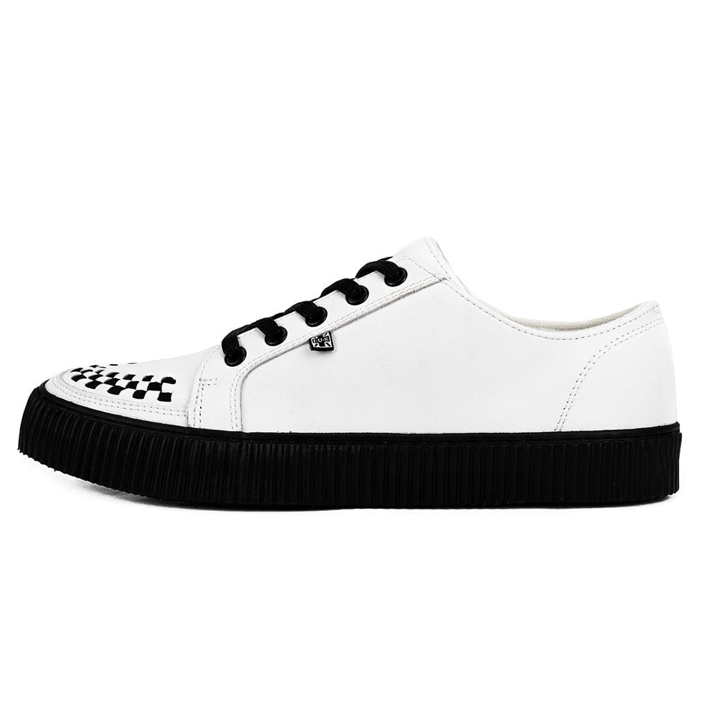 TUK Shoes Ribbed Sole Sneaker White Leather