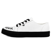 Ribbed Sole Sneaker White Leather