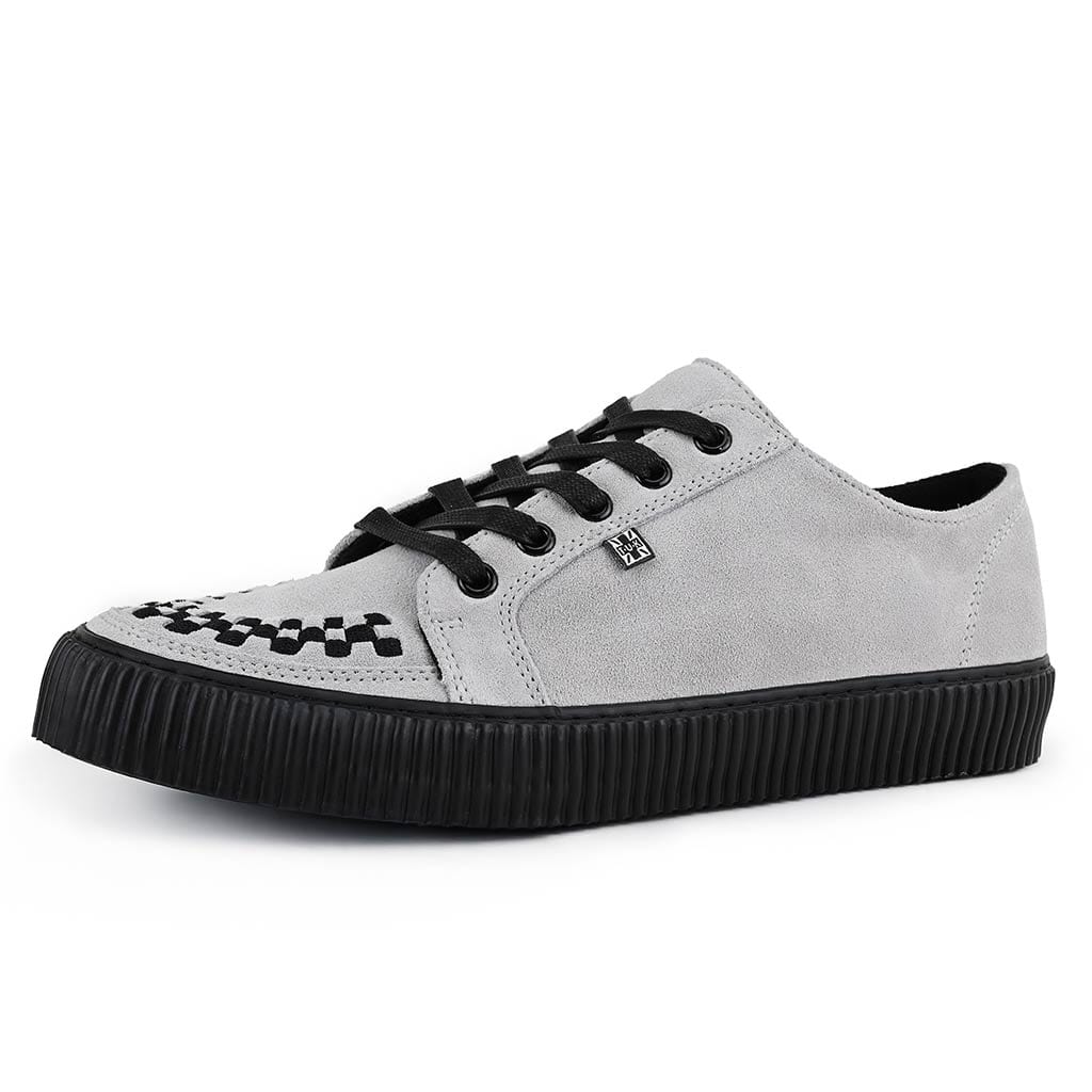 Ribbed Sole Sneaker Grey Suede