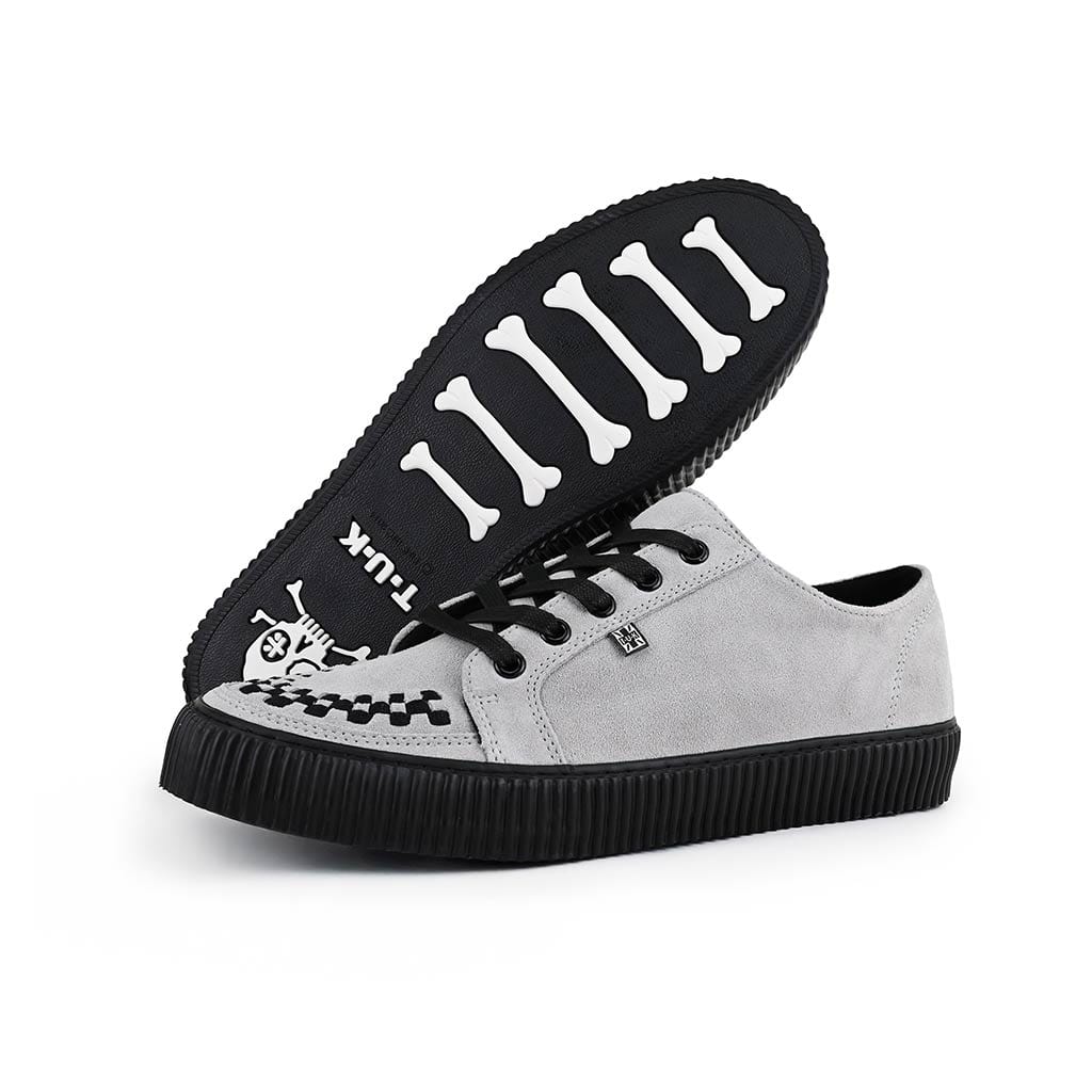 Ribbed Sole Sneaker Grey Suede