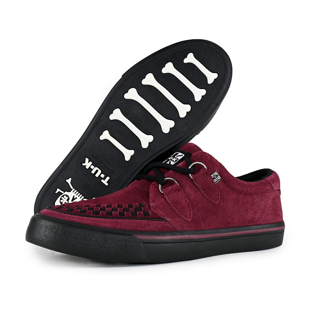 TUK Shoes Creeper Sneaker Burgundy Suede