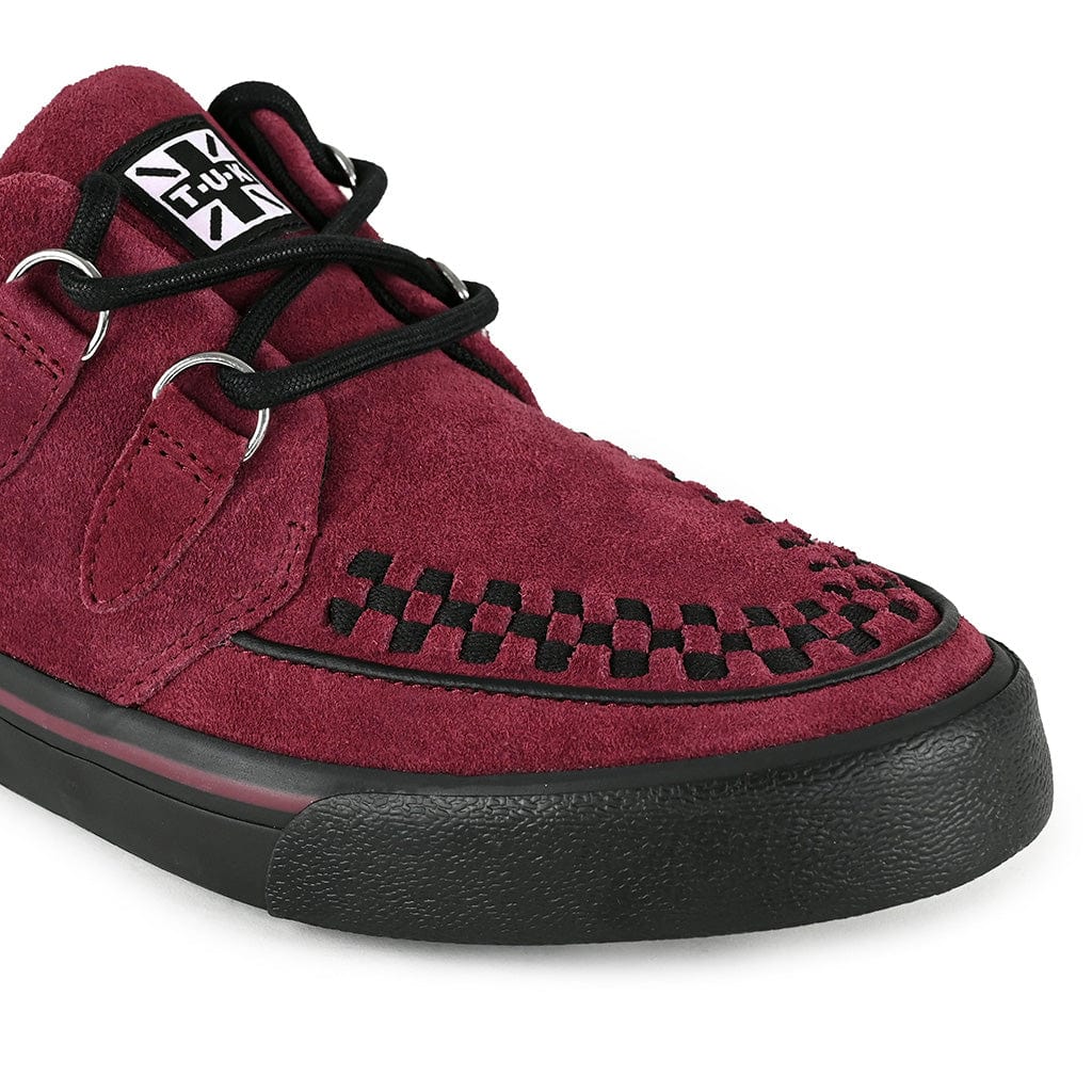 TUK Shoes Creeper Sneaker Burgundy Suede