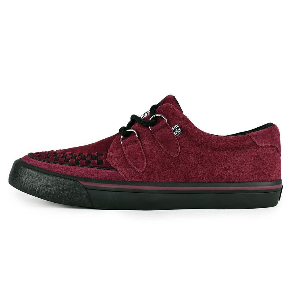 TUK Shoes Creeper Sneaker Burgundy Suede