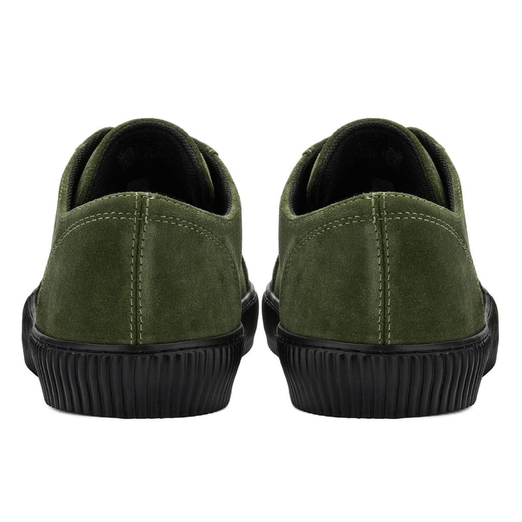 TUK Shoes Ribbed Sole Sneaker Olive Suede