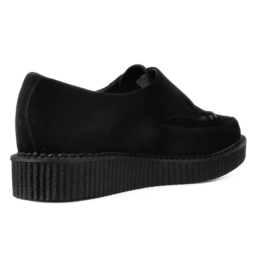 TUK Shoes Pointed Creeper Black Suede