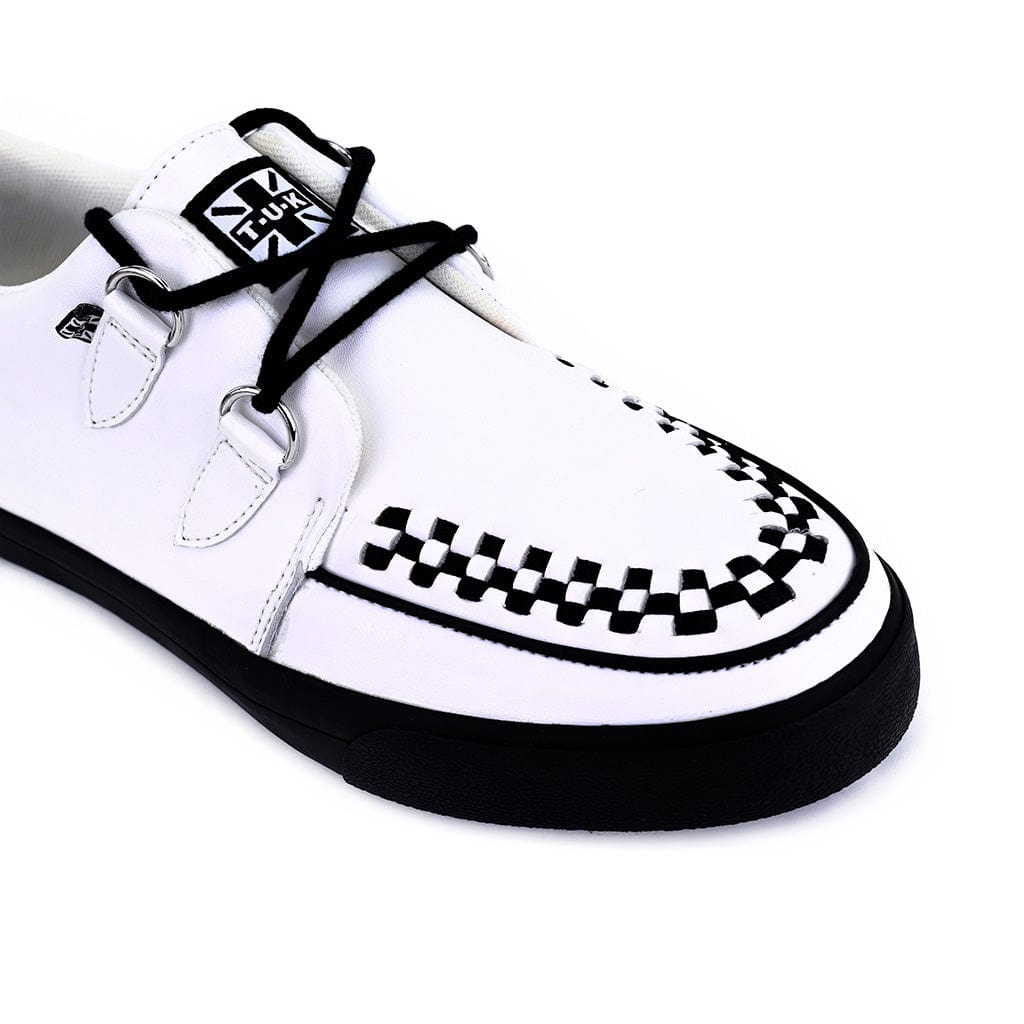 Creeper Sneaker White Leather Shoes - Main Image