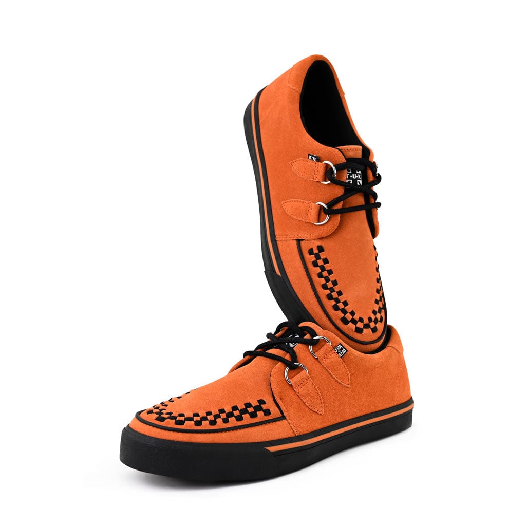TUK Shoes Creeper Sneaker Burnt Orange Suede