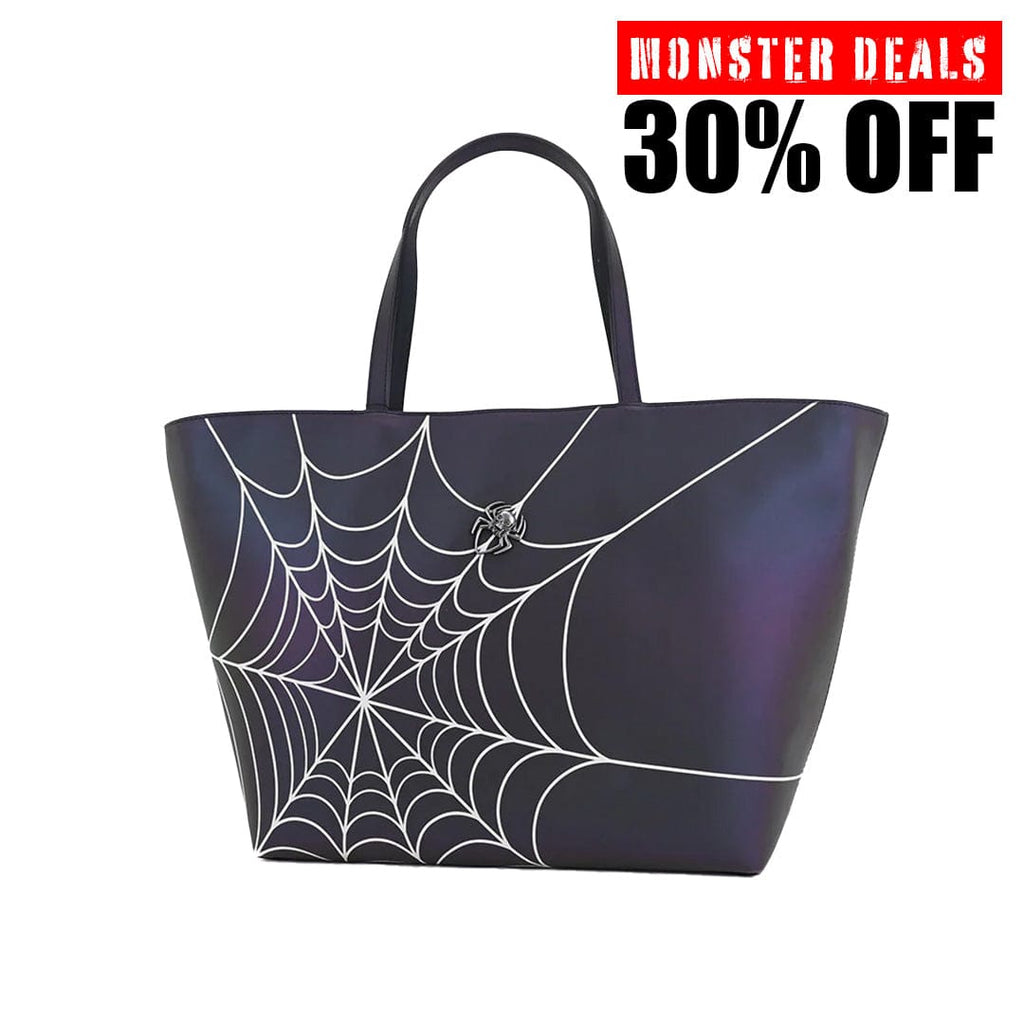 TUK Shoes Midnight Chameleon Web Tote Bag