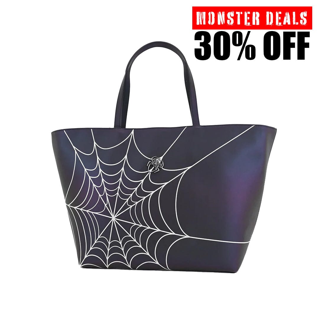 TUK Shoes Midnight Chameleon Web Tote Bag