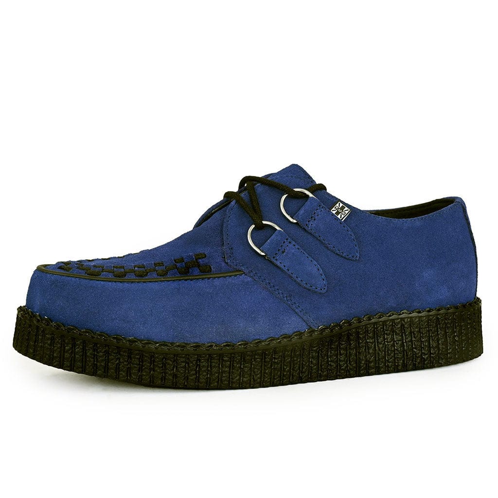 TUK Shoes Viva Low Creeper Blue Suede