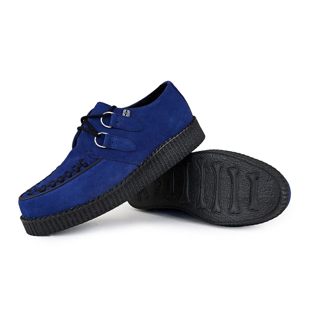 TUK Shoes Viva Low Creeper Blue Suede