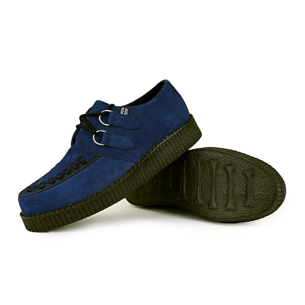 TUK Shoes Viva Low Creeper Blue Suede