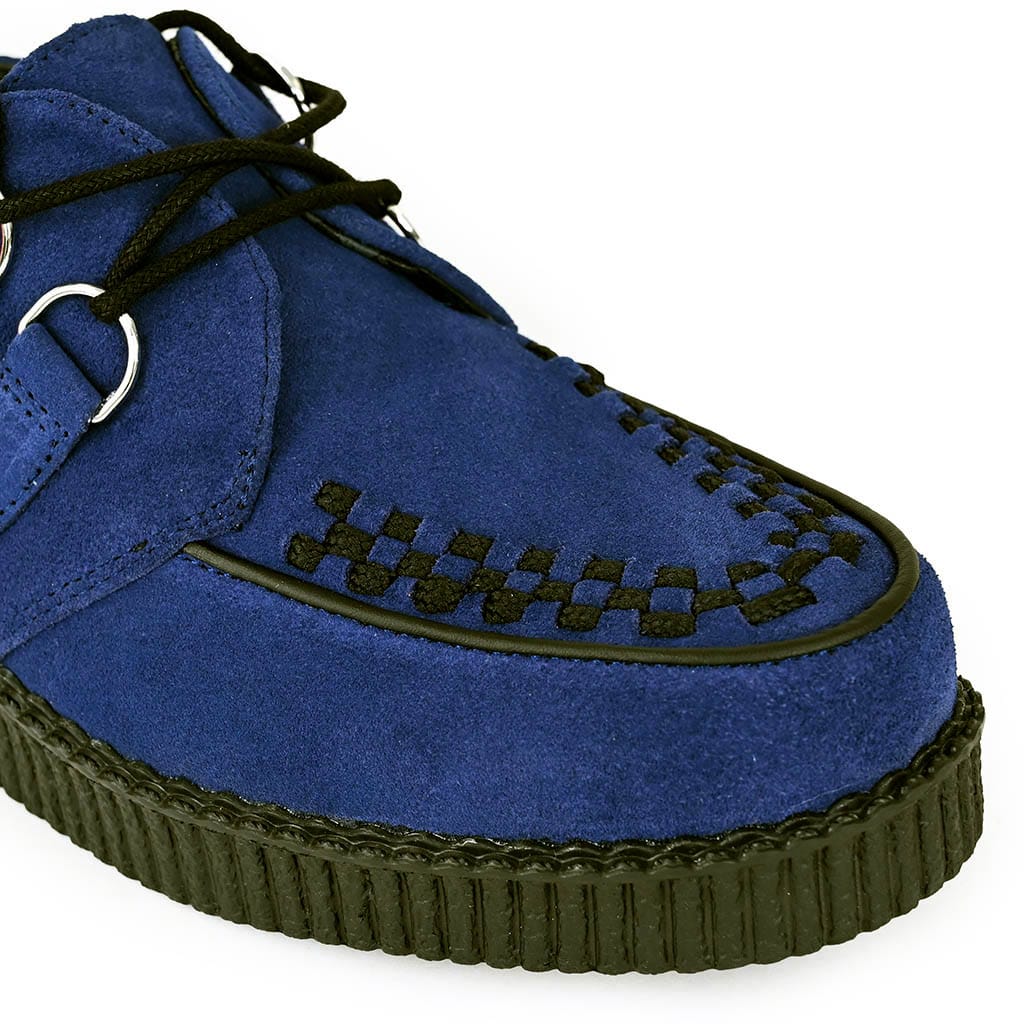 TUK Shoes Viva Low Creeper Blue Suede