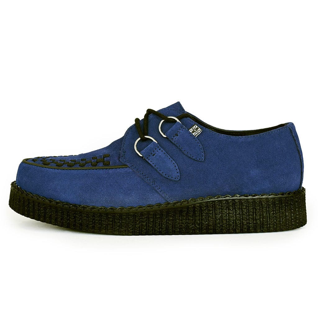TUK Shoes Viva Low Creeper Blue Suede