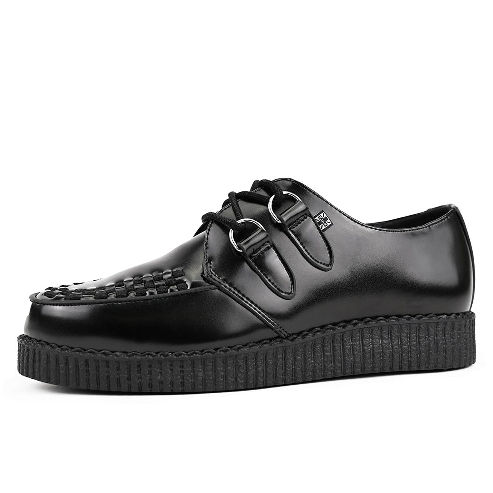Tuki！ Viva Low Creeper Black Leather – T.U.K. Shoes