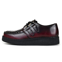 Viva Low Creeper Burgundy Vegan Leather