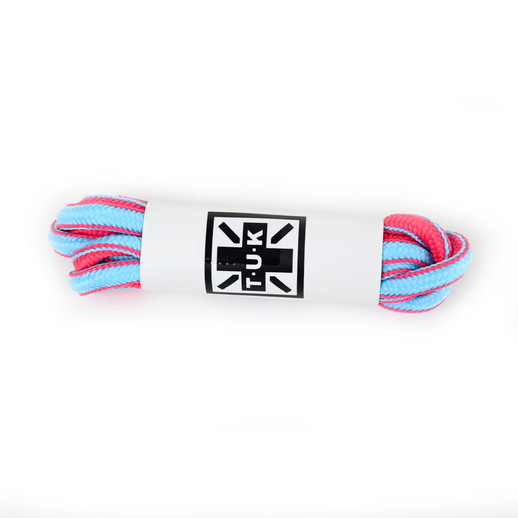 TUK Shoes 75cm Blue & Pink Round Laces