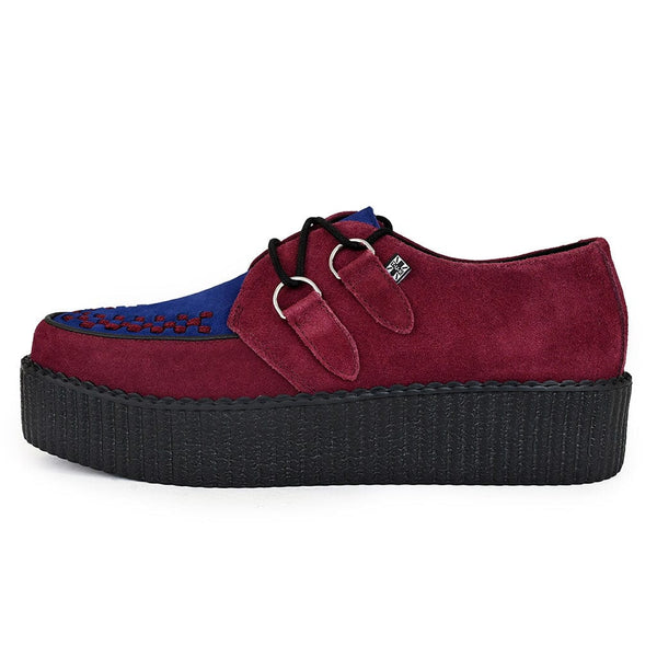 Viva High Creeper Windsor Wine Suede – T.U.K. Shoes