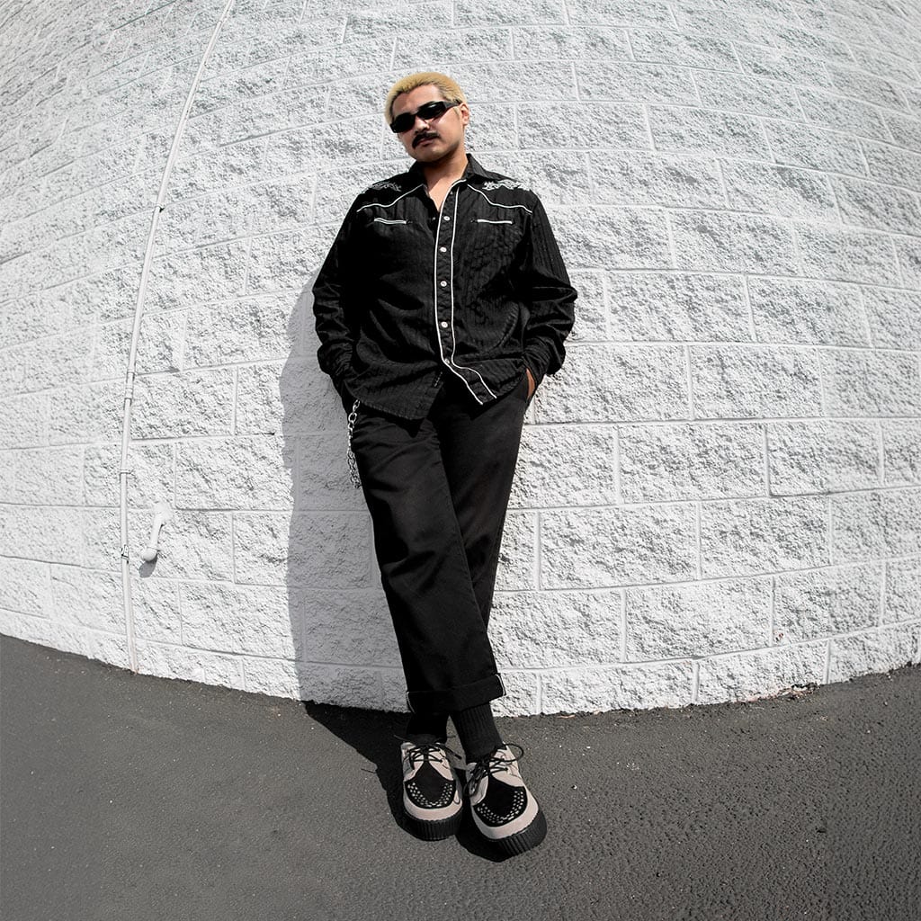 TUK Shoes Viva High Creeper Taupe Suede