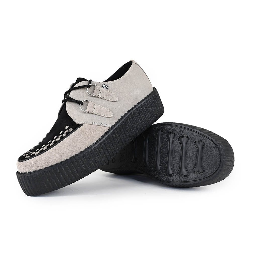 TUK Shoes Viva High Creeper Taupe Suede