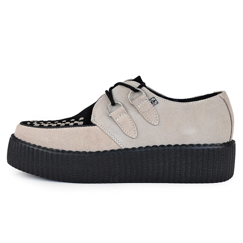 TUK Shoes Viva High Creeper Taupe Suede