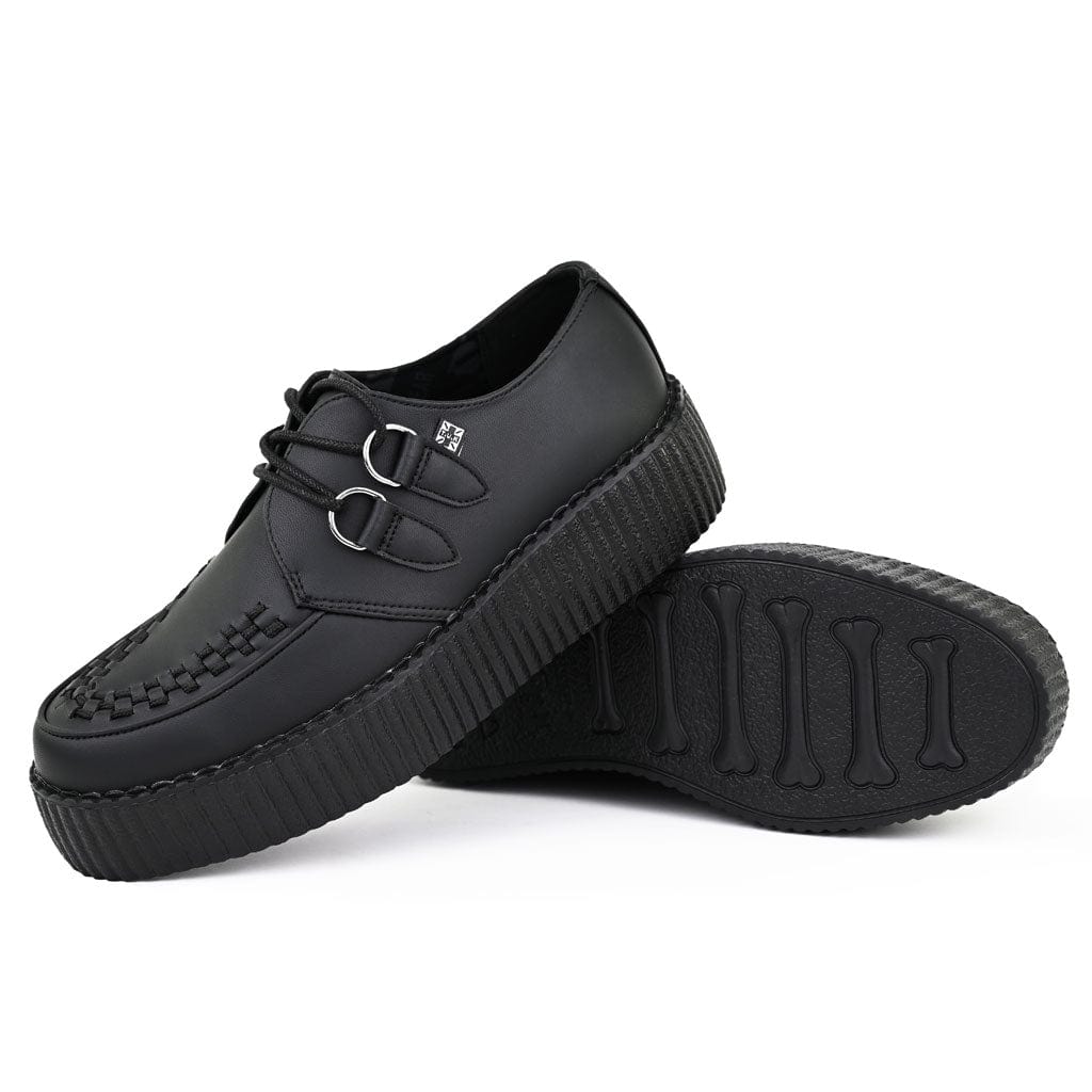 TUK Shoes Viva High Creeper Black Vegan TUKskin™