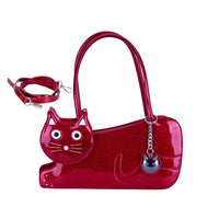 Kitty Handbag Red Glitter