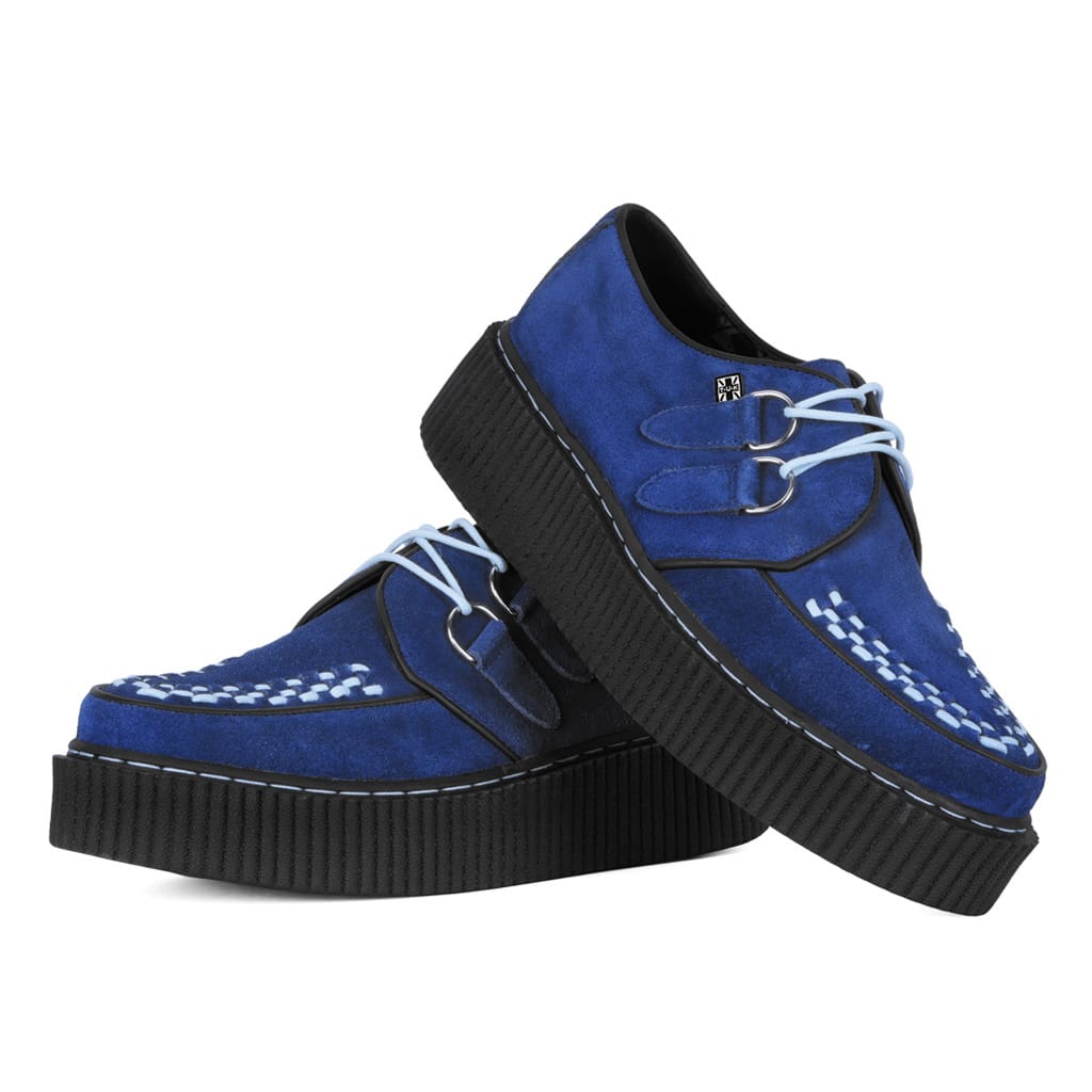 TUK Shoes Vintage Creeper Blue Suede
