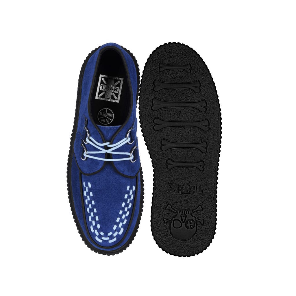 TUK Shoes Vintage Creeper Blue Suede