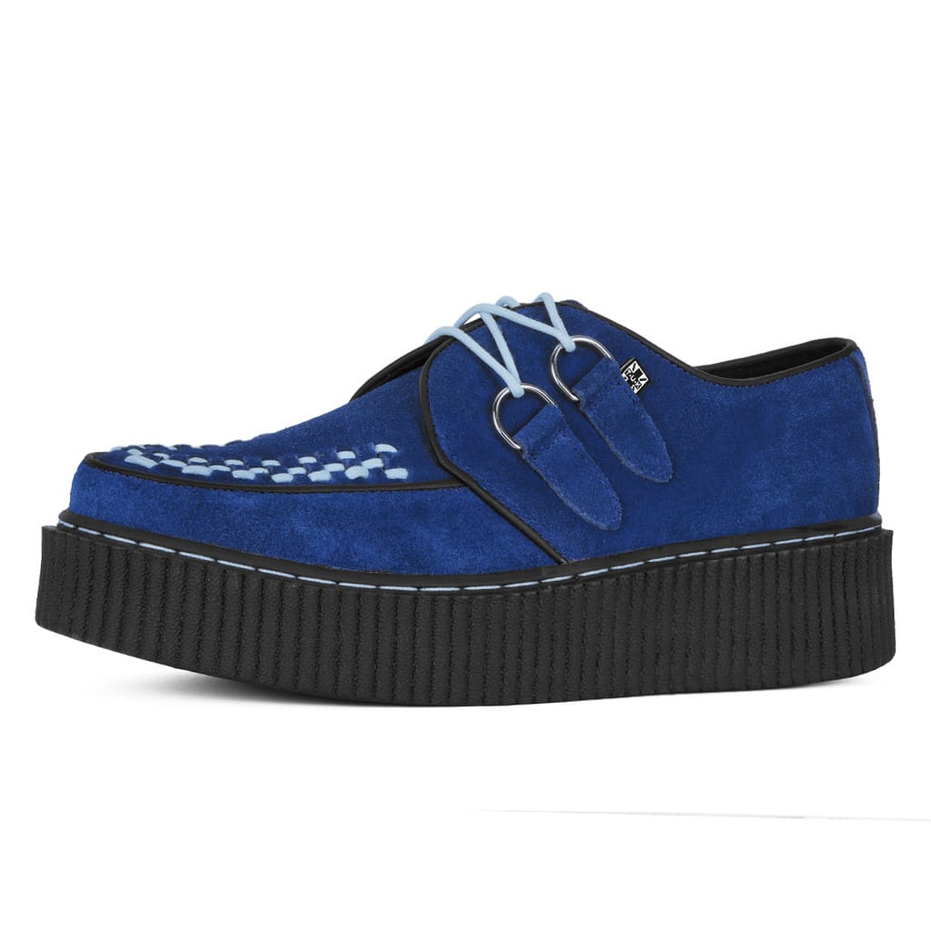TUK Shoes Vintage Creeper Blue Suede