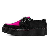Vintage Creeper Black & Pink Cow Hair