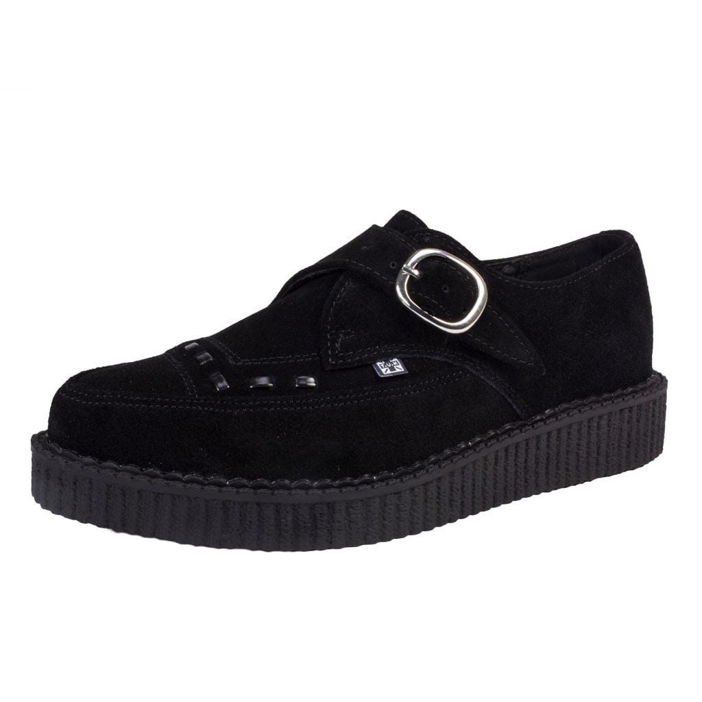 TUK Shoes Pointed Creeper Black Suede