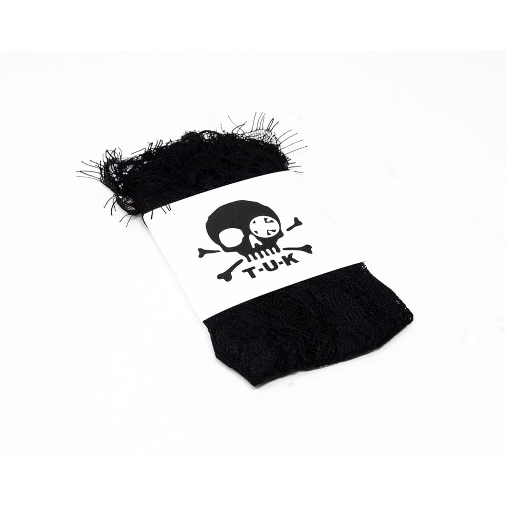 TUK Shoes Black Lace Ribbon Tie Ankle Sock