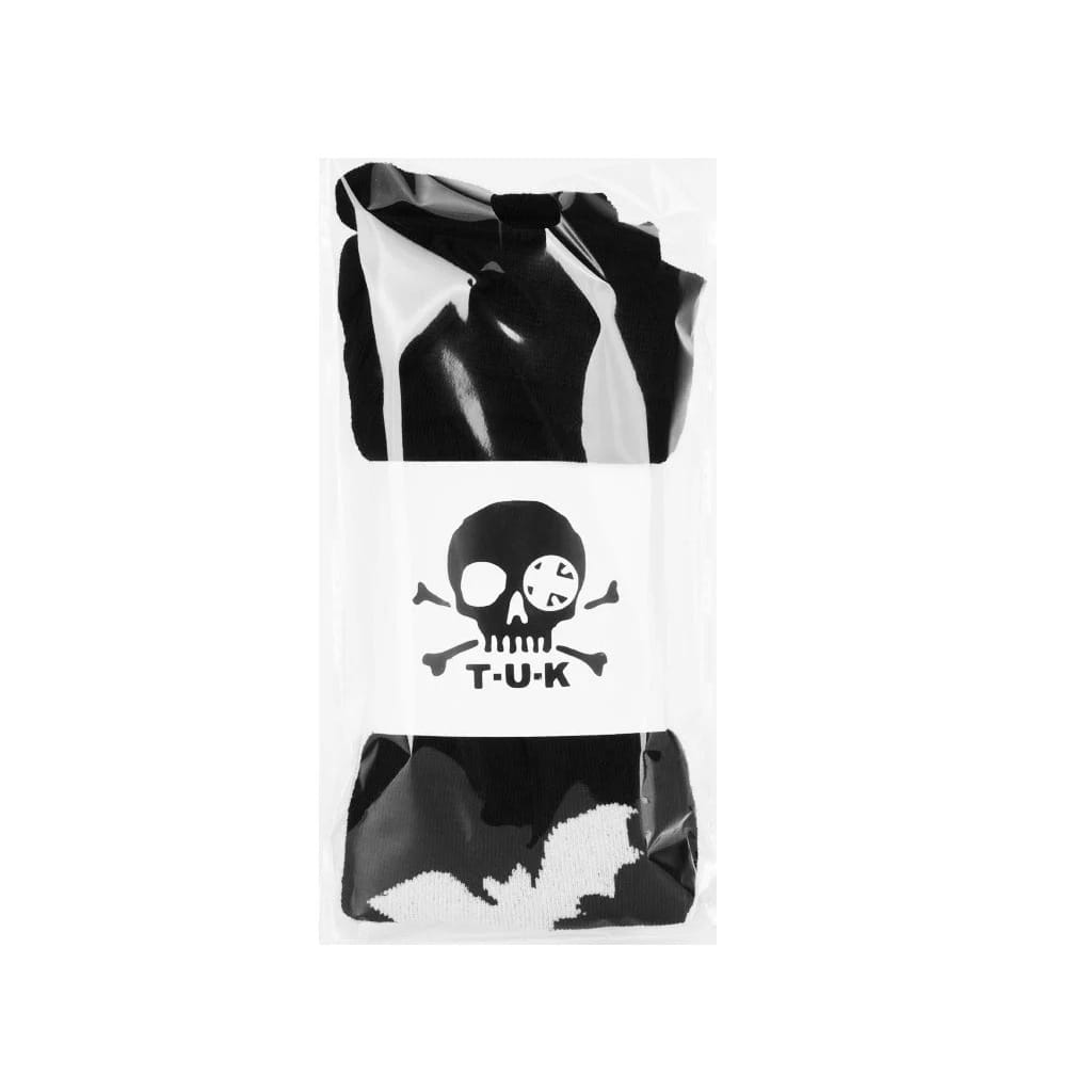 TUK Shoes Thigh High Black Knit Bat Sock Women's