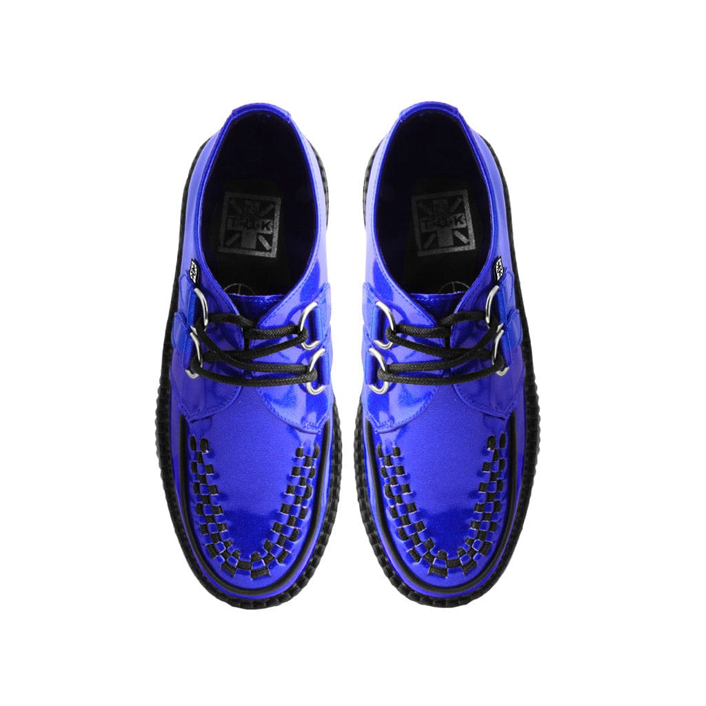 TUK Shoes Viva High Creeper Blue Glitter