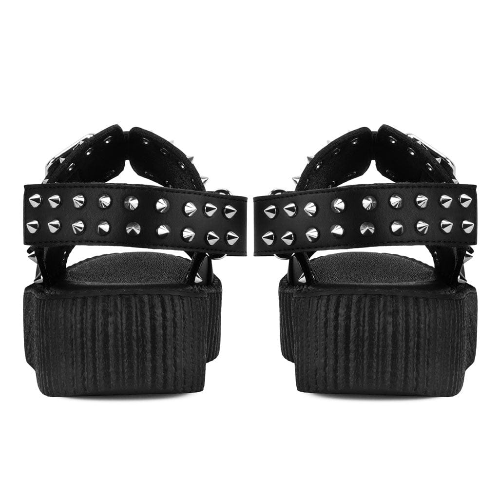 TUK Shoes Viva High Stud Sandal Black