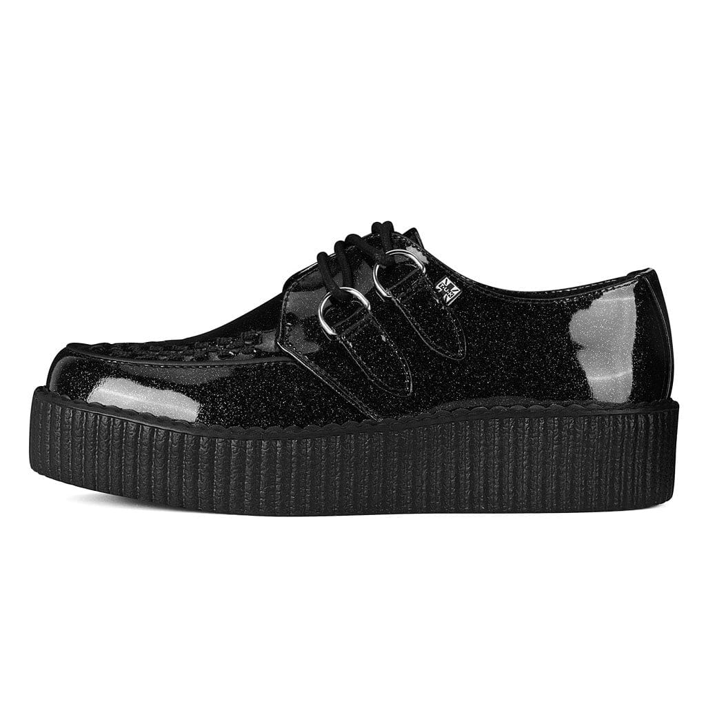 TUK Shoes Viva High Creeper Black Glitter