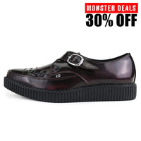 Pointed Creeper Monk Buckle Burgundy TUKskin™